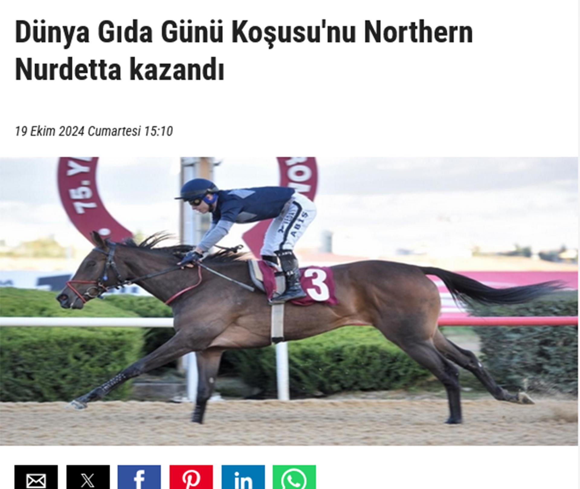 Dünya Gıda Günü Koşusu'nu Northern Nurdetta kazandı